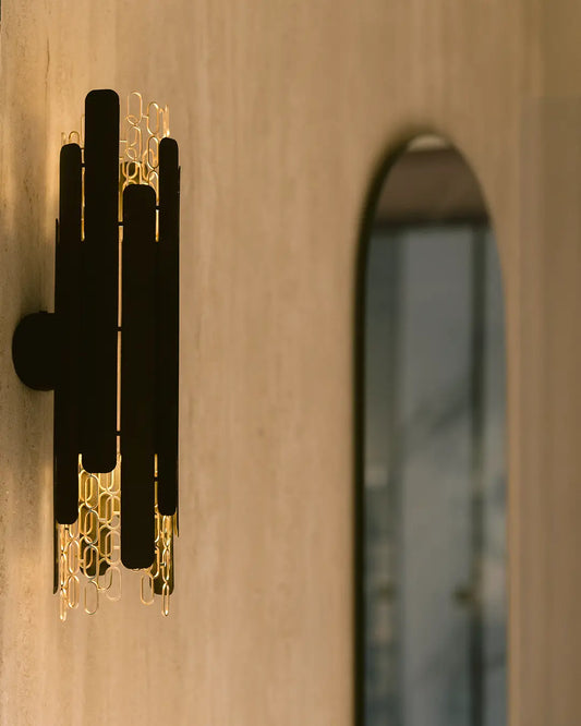 Tempo Chain Wall Lamp product view 1, wall lamp with linked circles and the repeated rhythms of nature | أبليك تمبو تشين، دوائر متصلة