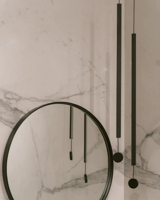Two Lines Pendant Light – Minimal Stainless Steel Modern Lighting