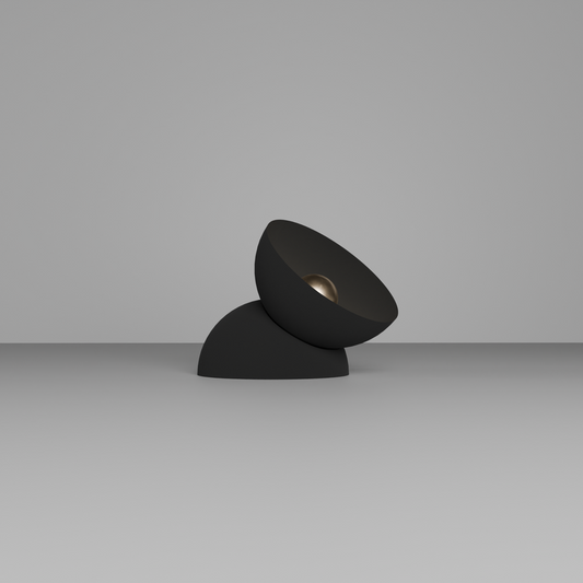 Lunar table lamp with dome shaped celestial calm design and soft harmonious glow مصباح طاولة لونار بتصميم قبة هادئ وتوهج متناغم ناعم