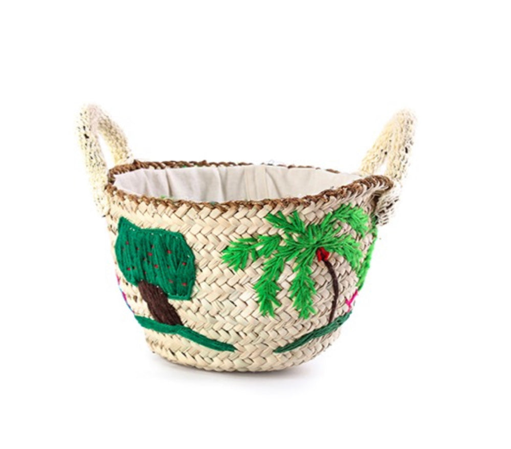 Baddara Embroidered Khoos Basket
