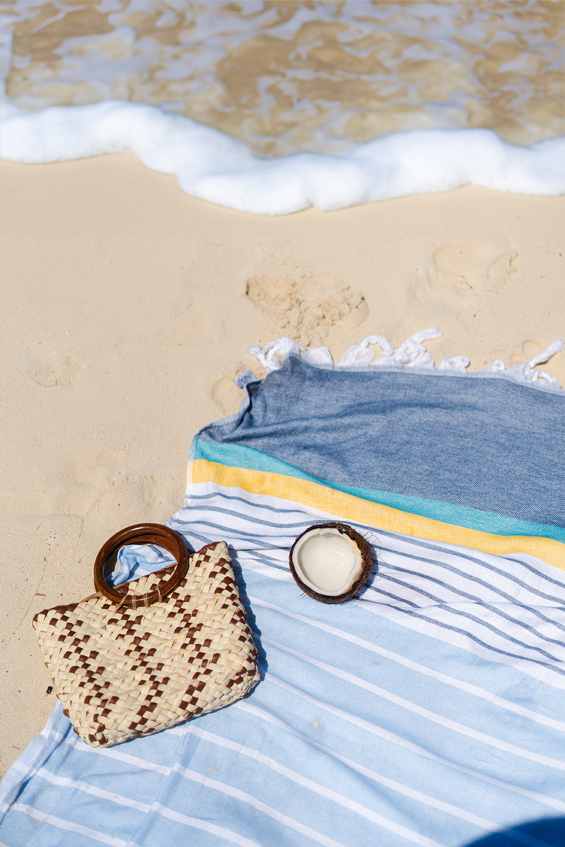Sunset Stripes Beach Towel