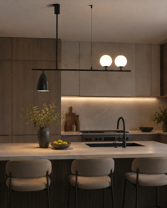 Levite Pendant by Pencilight, pendant with a composed contemporary pendant form