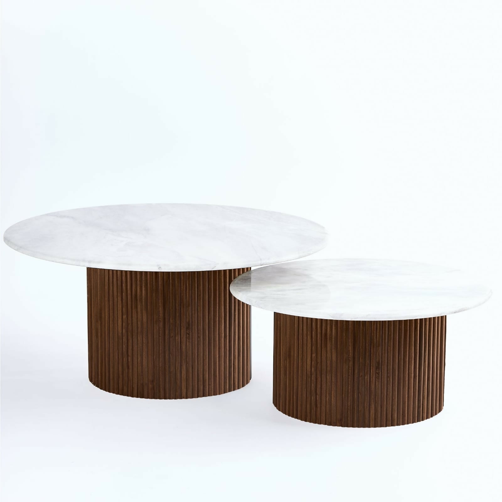 "Landing" Marble Top Tables - Set of 2