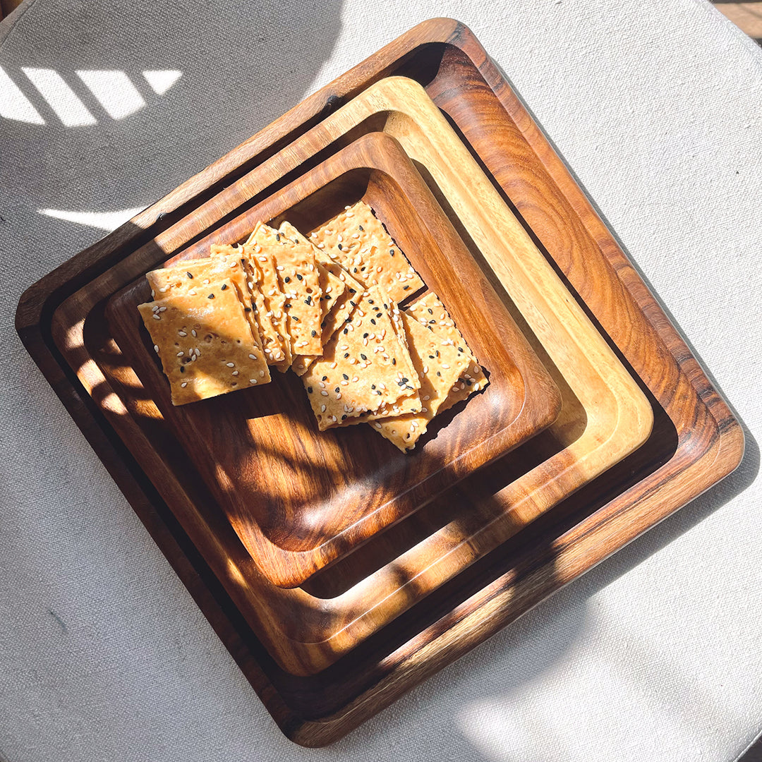 Rectangular Plates Set (Set of 3)