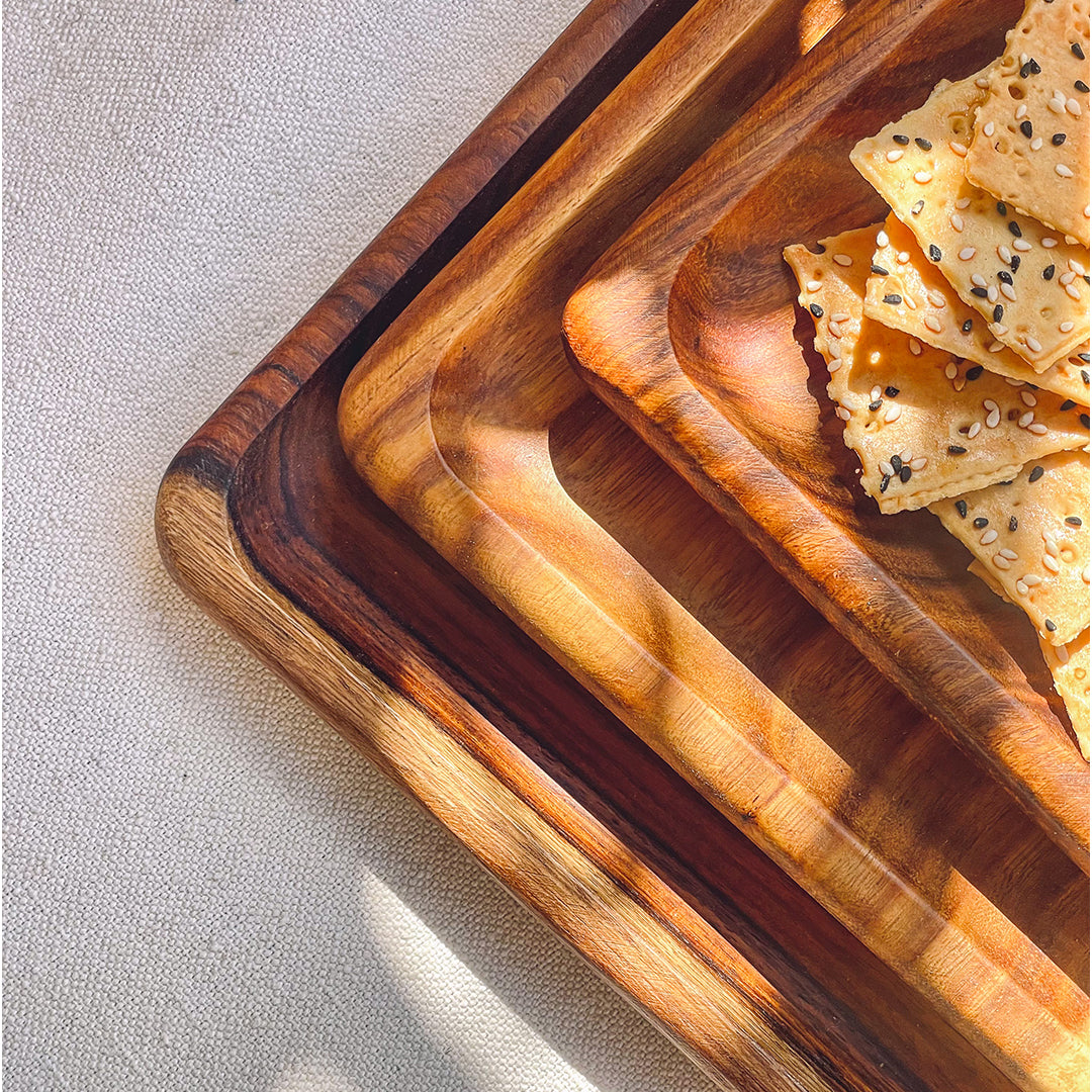 Rectangular Plates Set (Set of 3)