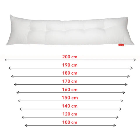 Fiber Long Pillow with Cotton Cover
