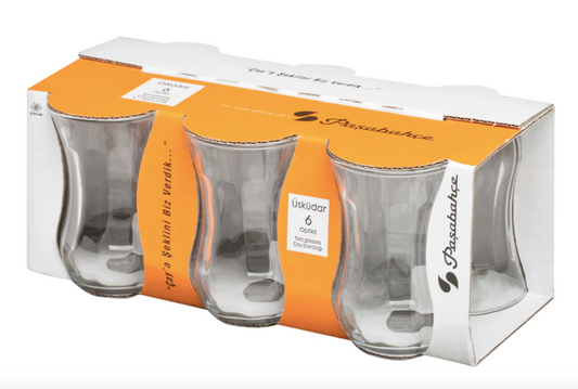 Pasabahce Uskudar Tea Glass - Optic, 120ml (Set of 6)