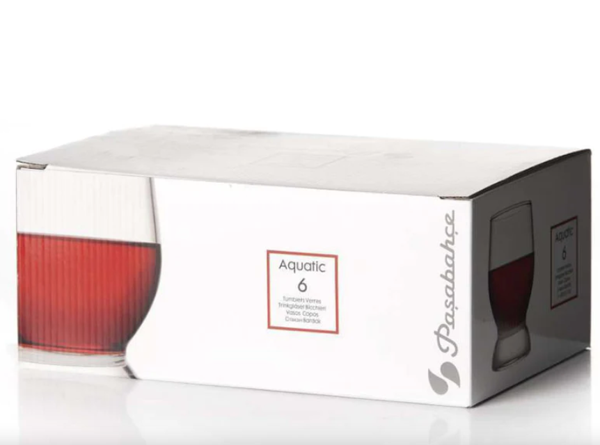 Pasabahce Aquatic Old Fashioned Glass - 220ml (Set of 6)