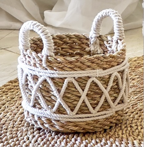 Halfa Basket with Cotton Ropes