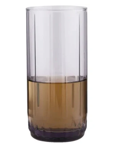 Pasabahce Leia Highball Glass - Purple, 310ml (Set of 6)