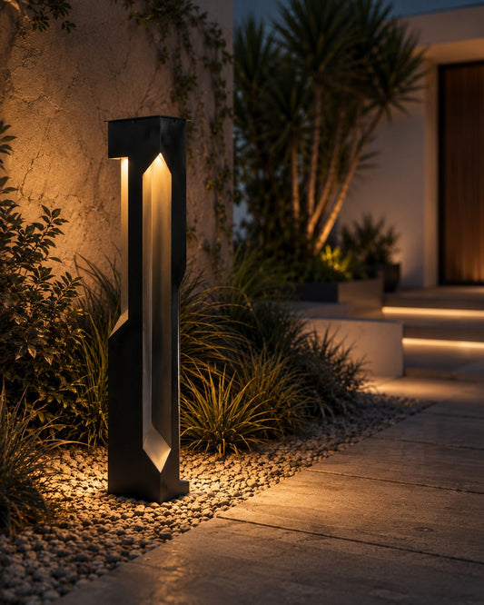 Patio Floor Lamp product view 1, floor lamp with a pared-back form designed for outdoor spaces | لمبادير باتيو، بهيكل معدني بسيط