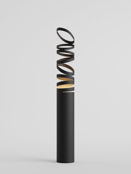 Whirl floor lamp with sculptural playful design providing soft ambient lighting – مصباح أرضي بتصميم فني ديناميكي يمنح إضاءة محيطية ناعمة