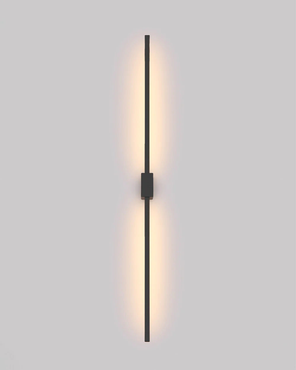 Double Lines Square Black - Wall Lamp