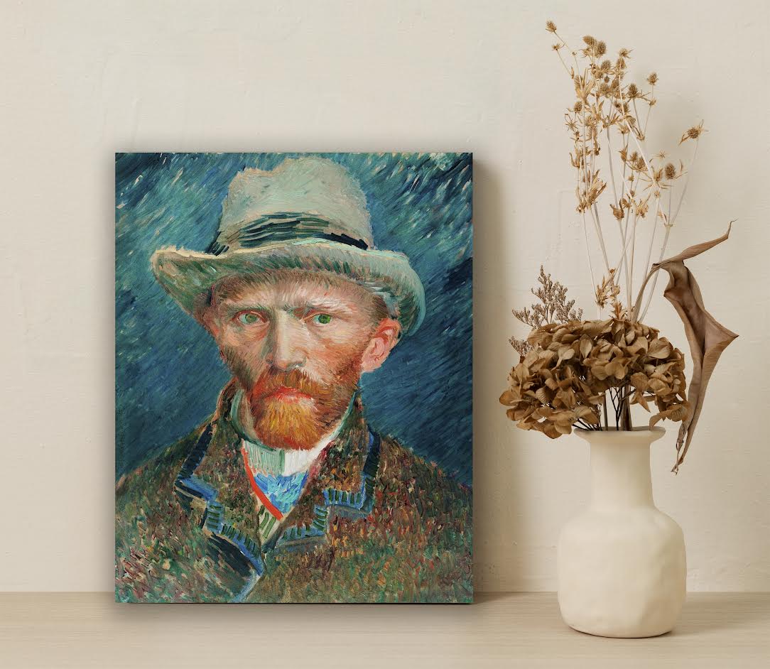 Van Gogh WITH HAT (1887) by Vincent Van Gogh