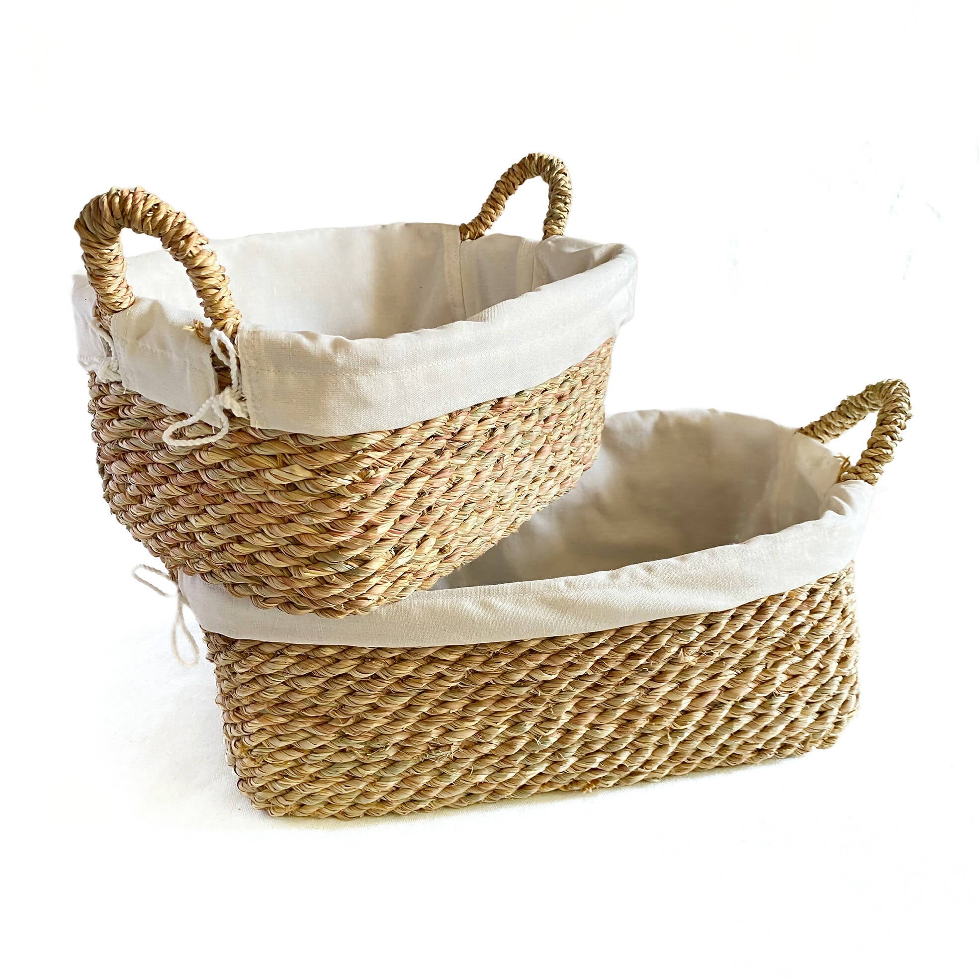 Halfa Rectangular Basket with handles