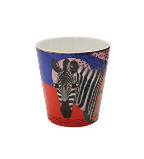Porland Wild Life Zebra Unhandled Mug - 320ml
