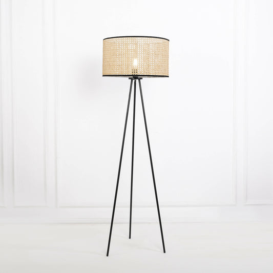 Cane Black Edge Floor Lamp