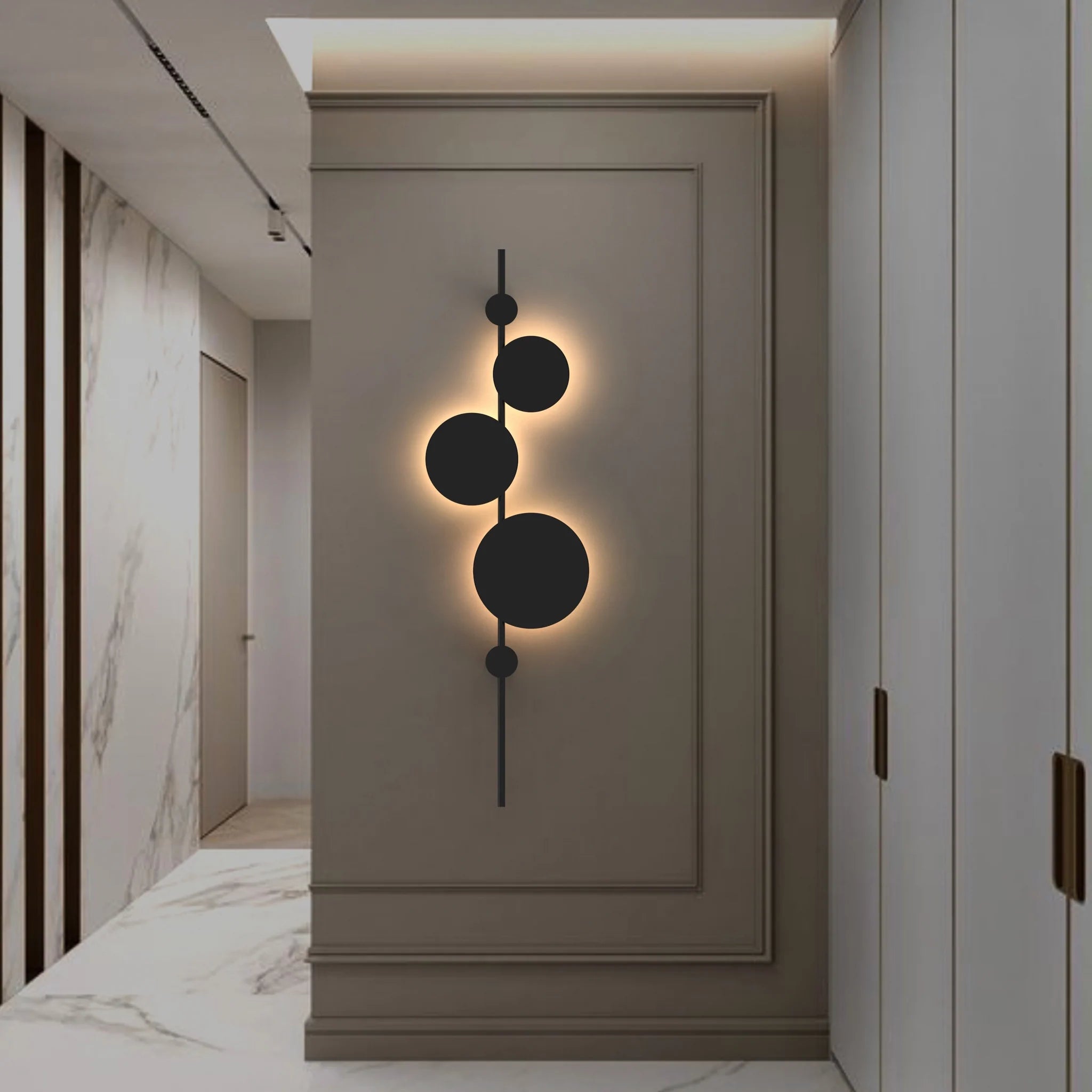 Vertical Trio Wall Lamp
