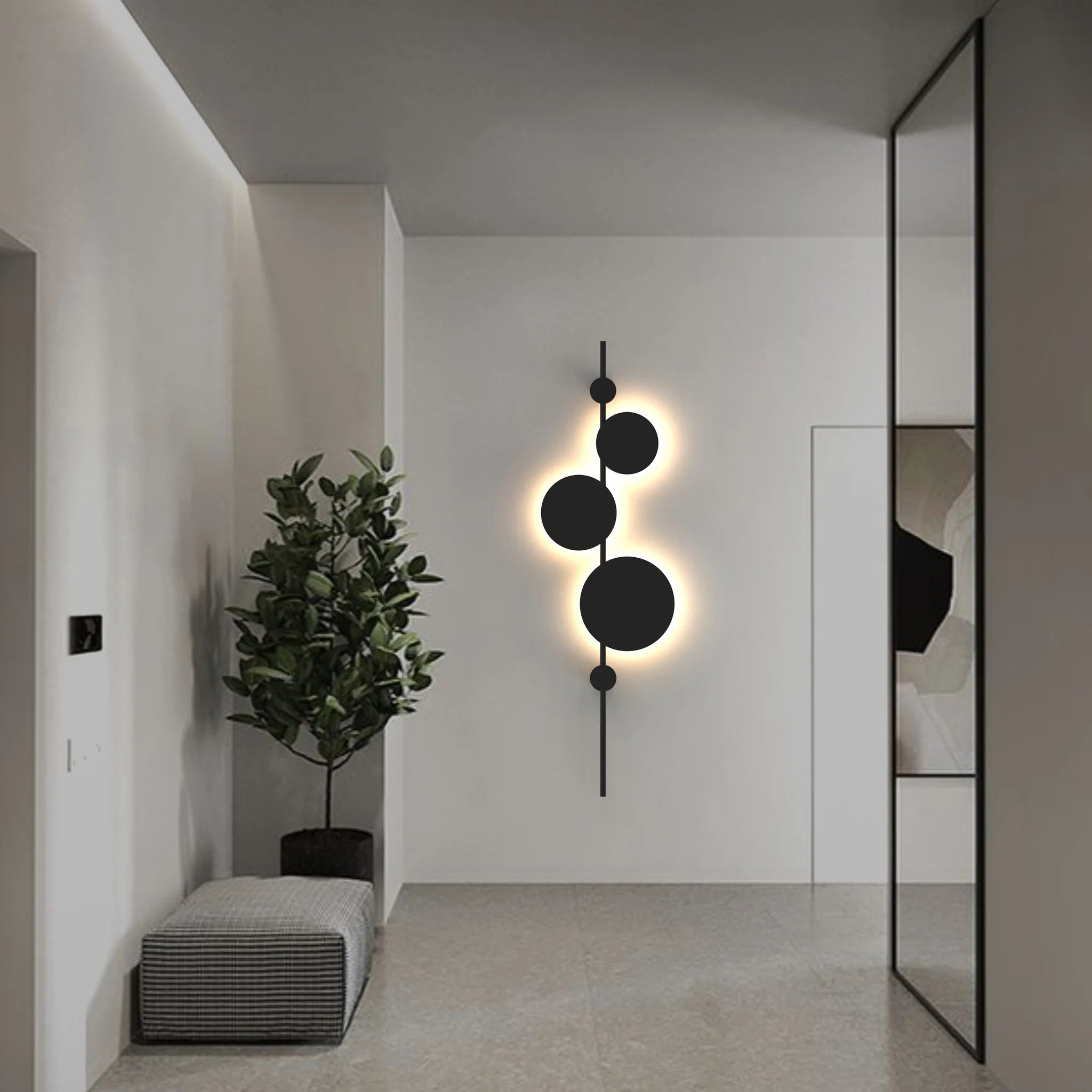 Vertical Trio Wall Lamp