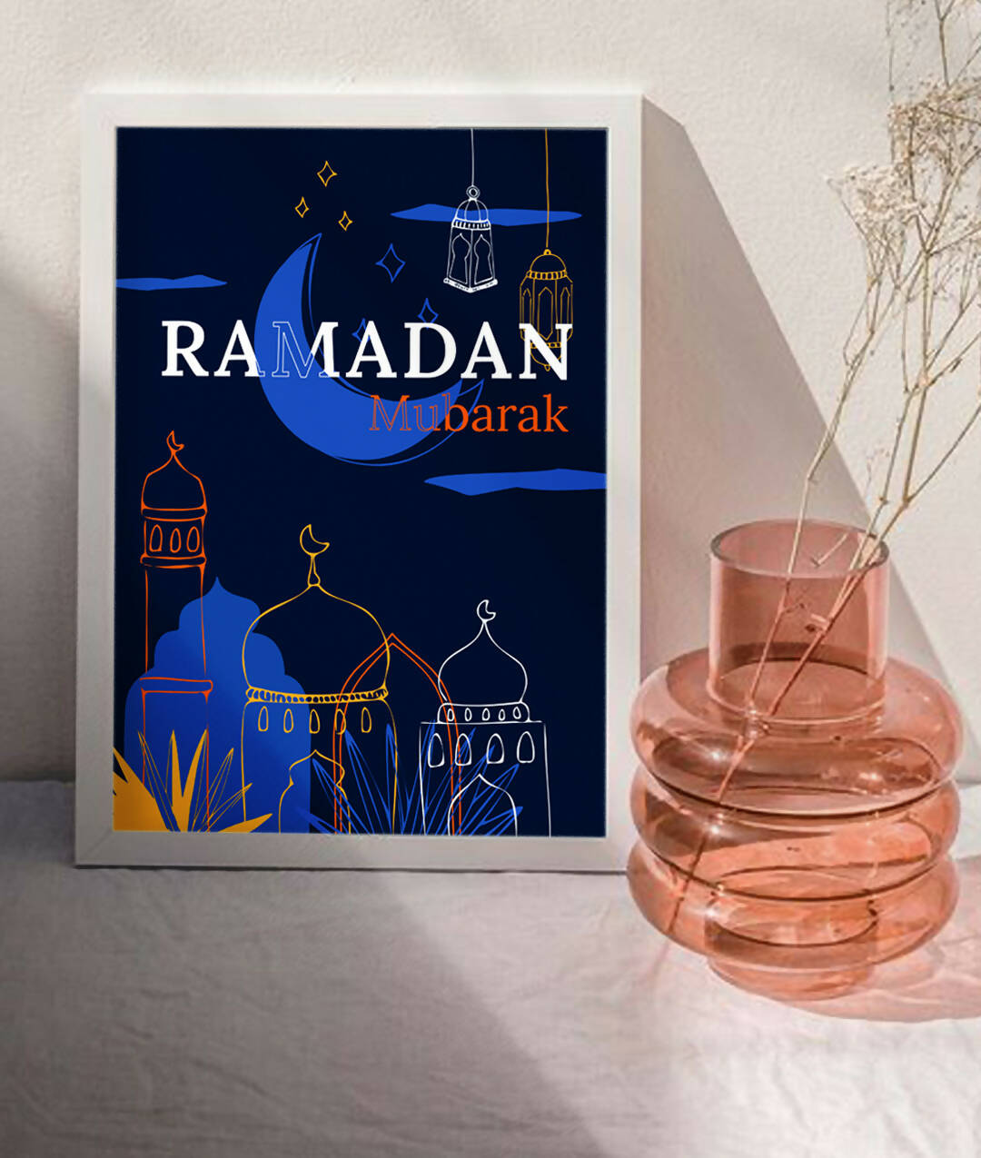 Ramadan Mubarak navy shades