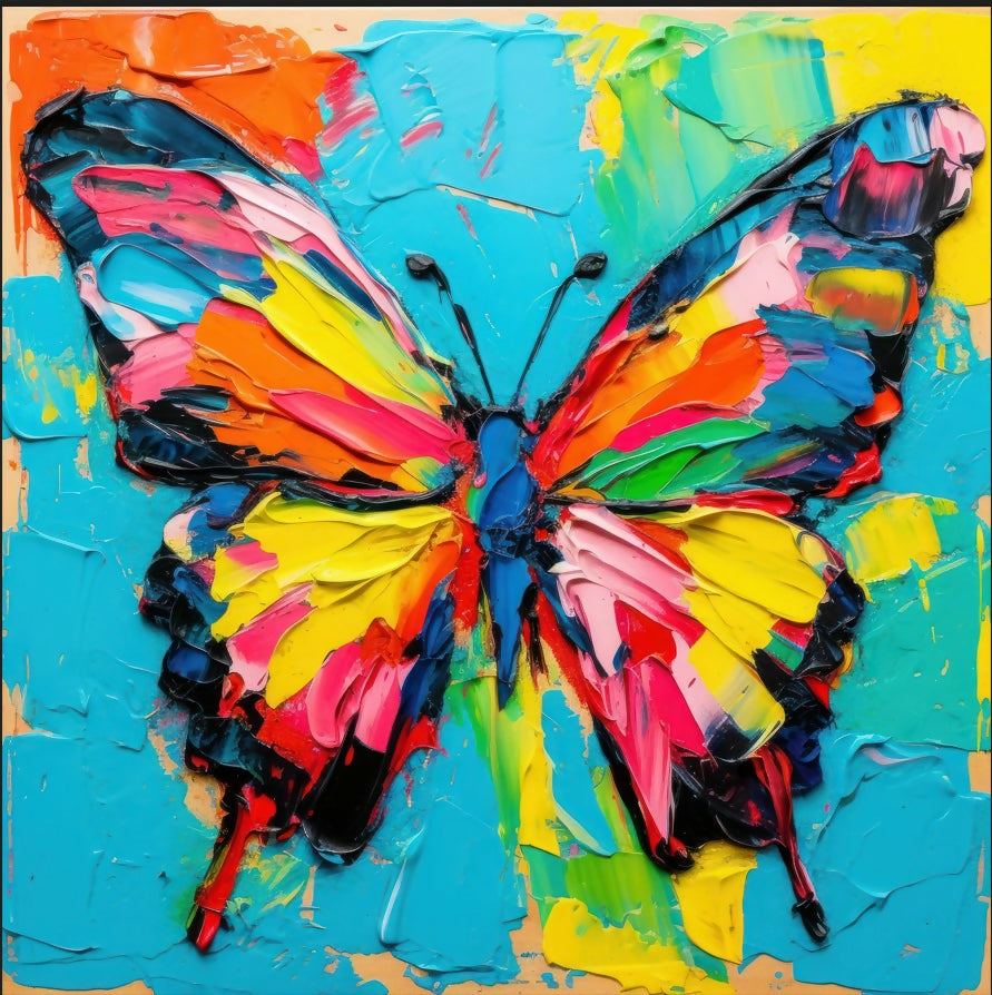 electric color butterfly