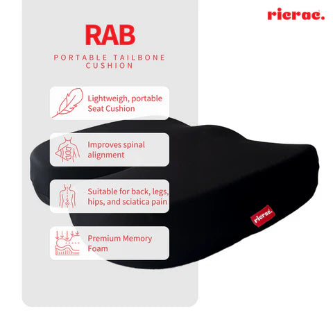 Rab- Memory Foam Portable Tailbone Cushion
