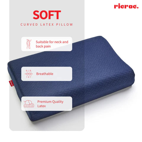 Soft Curved Latex Pillow