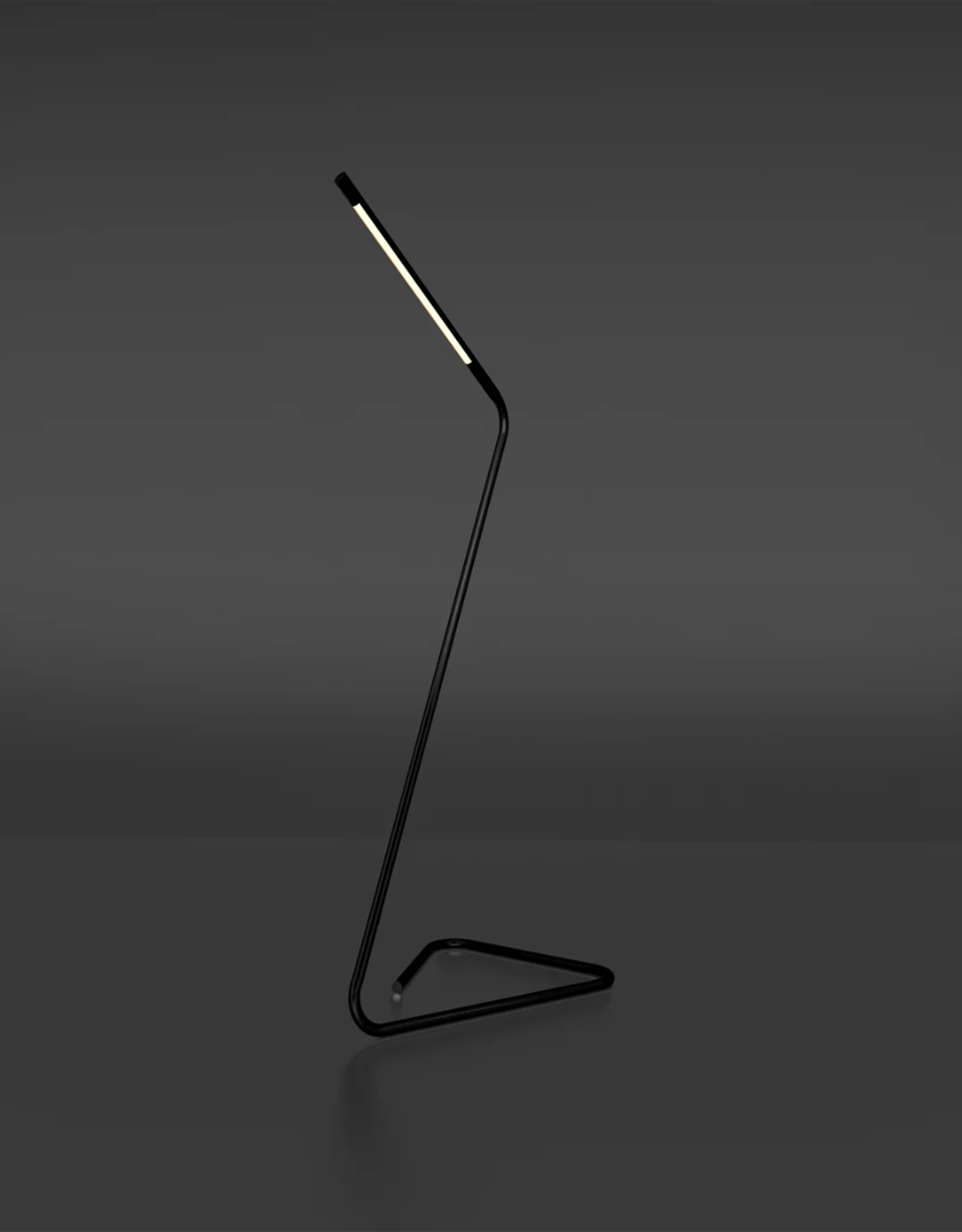 Cobra floor lamp with sculptural curved form inspired by ancient Egyptian cobra مصباح أرضي كوبرا بتصميم منحني نحتي مستوحى من الكوبرا المصرية