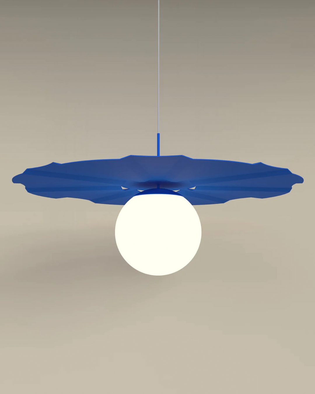 Sunbrella coastal umbrella inspired pendant light with warm glow مصباح معلق صنبريلا مستوحى من مظلة الشاطئ مع اضاءة دافئة