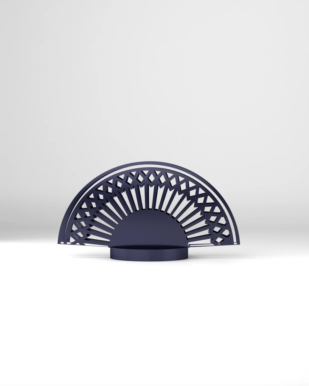Breeze table lamp with fan inspired elegant curves and three light settings مصباح طاولة بريز بتصميم مروحة بانحناءات أنيقة وثلاثة إعدادات إضاءة