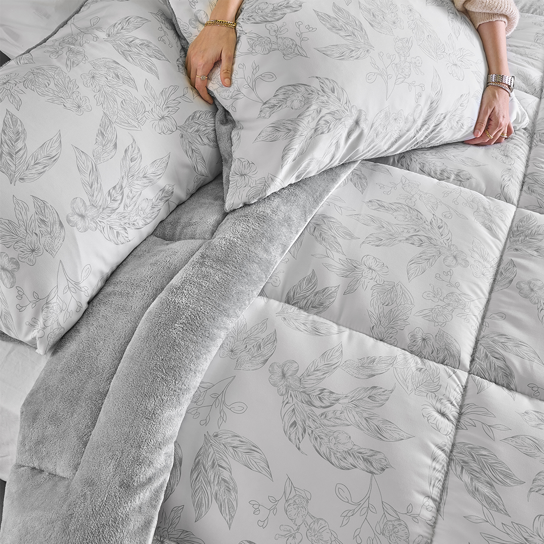 Double Face Duvet Set with 2 pillow cases