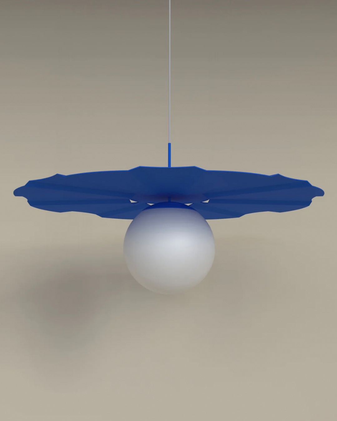 Sunbrella coastal umbrella inspired pendant light with warm glow مصباح معلق صنبريلا مستوحى من مظلة الشاطئ مع اضاءة دافئة