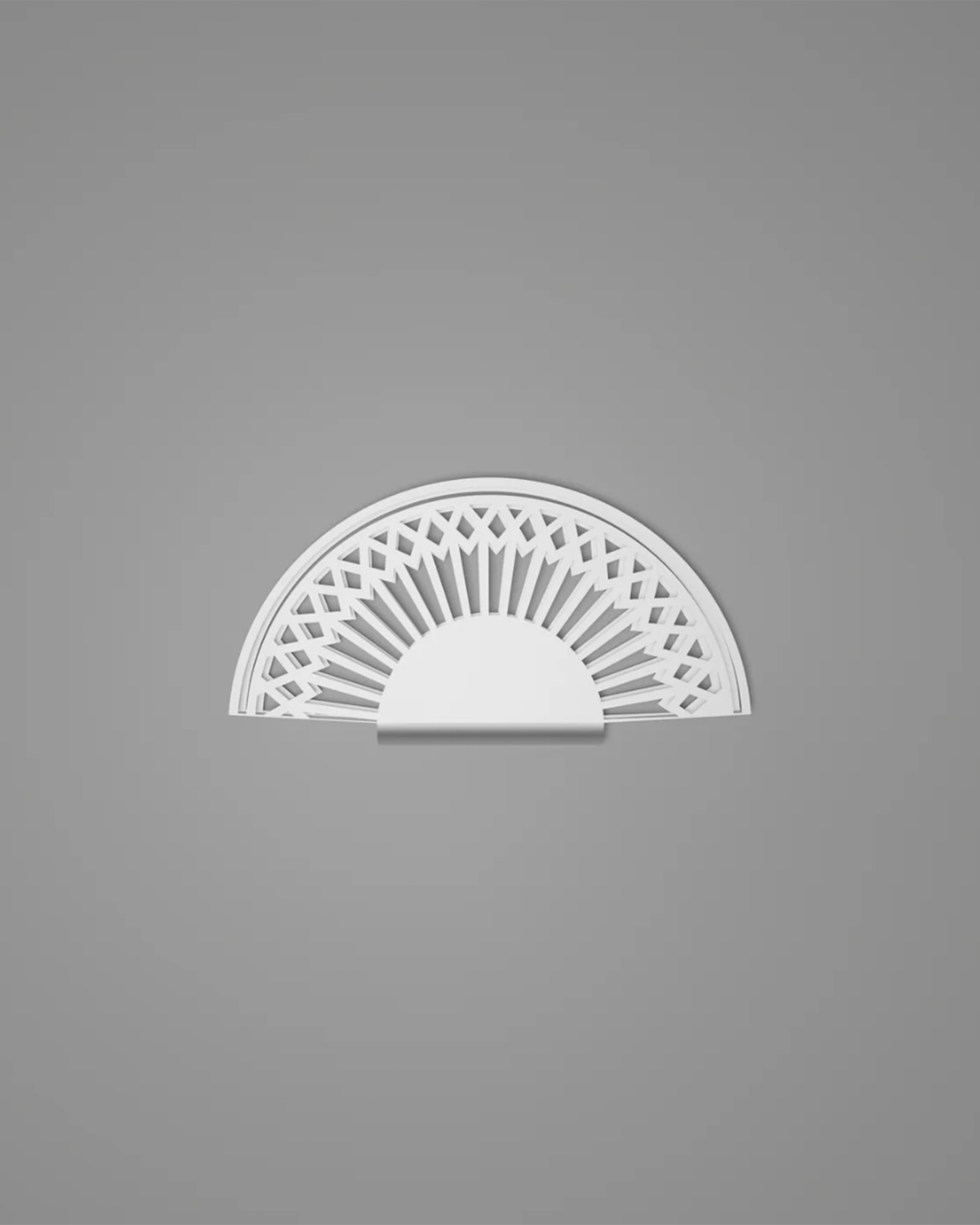 Breeze pendant light with paper fan inspired curves and soft ambiance مصباح معلق بريز بانحناءات مستوحاة من مروحة ورقية مع أجواء إضاءة ناعمة