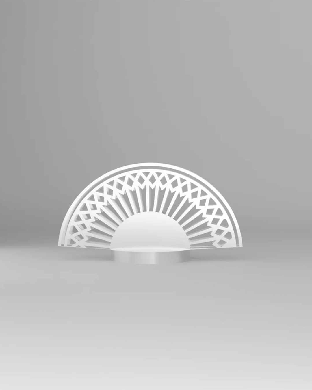 Breeze table lamp with fan inspired elegant curves and three light settings مصباح طاولة بريز بتصميم مروحة بانحناءات أنيقة وثلاثة إعدادات إضاءة