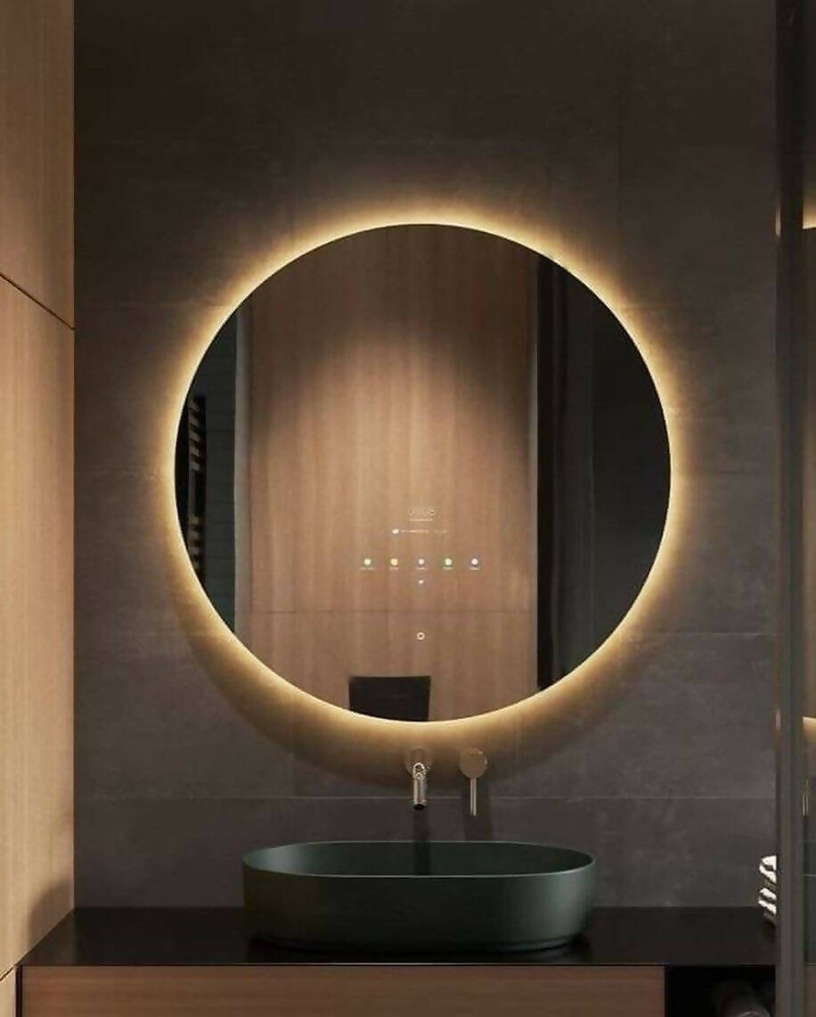 M44- Aesthetic Modern Mirror With Lighting And Touch Switch