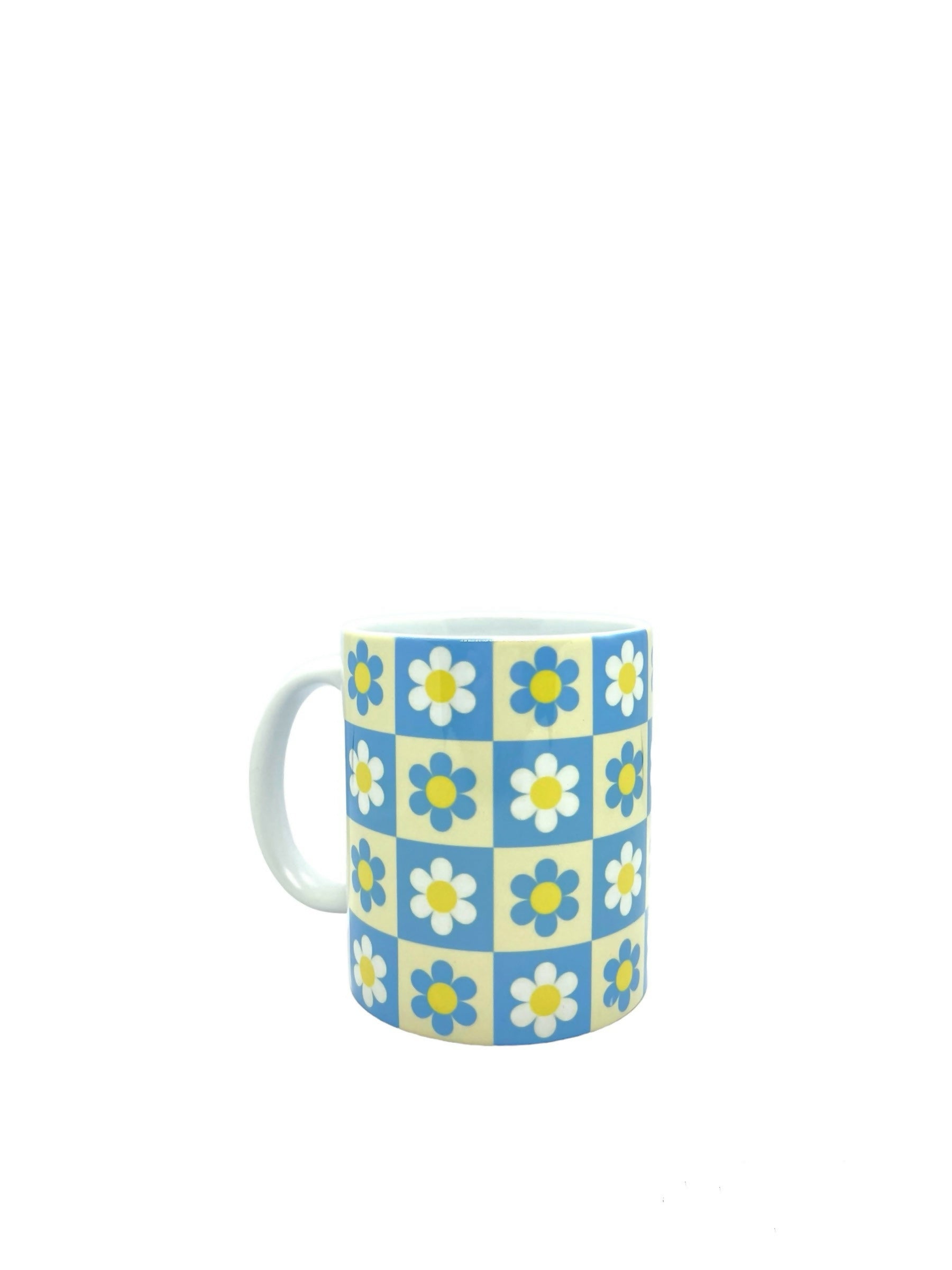 Pastel Blue&Yellow Check Pattern