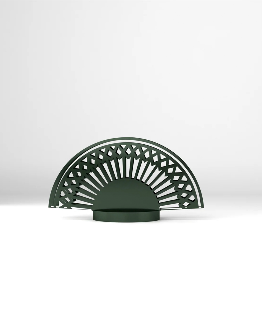 Breeze table lamp with fan inspired elegant curves and three light settings مصباح طاولة بريز بتصميم مروحة بانحناءات أنيقة وثلاثة إعدادات إضاءة