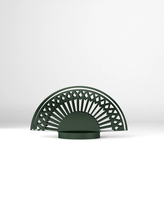 Breeze table lamp with fan inspired elegant curves and three light settings مصباح طاولة بريز بتصميم مروحة بانحناءات أنيقة وثلاثة إعدادات إضاءة