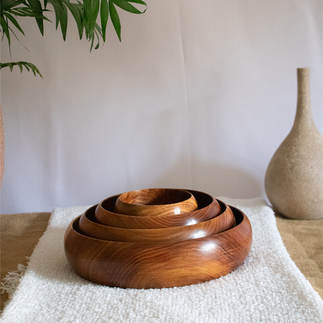 Oval Salad Bowl Set