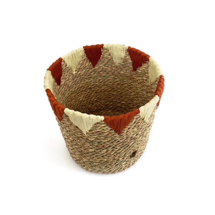 Embroidered Nubian Halfa Basket