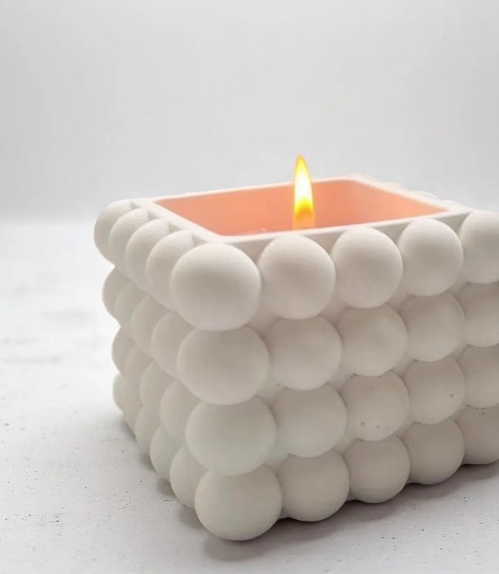 Cube Bubble Candle Box