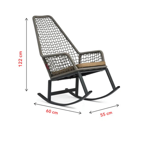 Reckly- Metal Rocking Chair