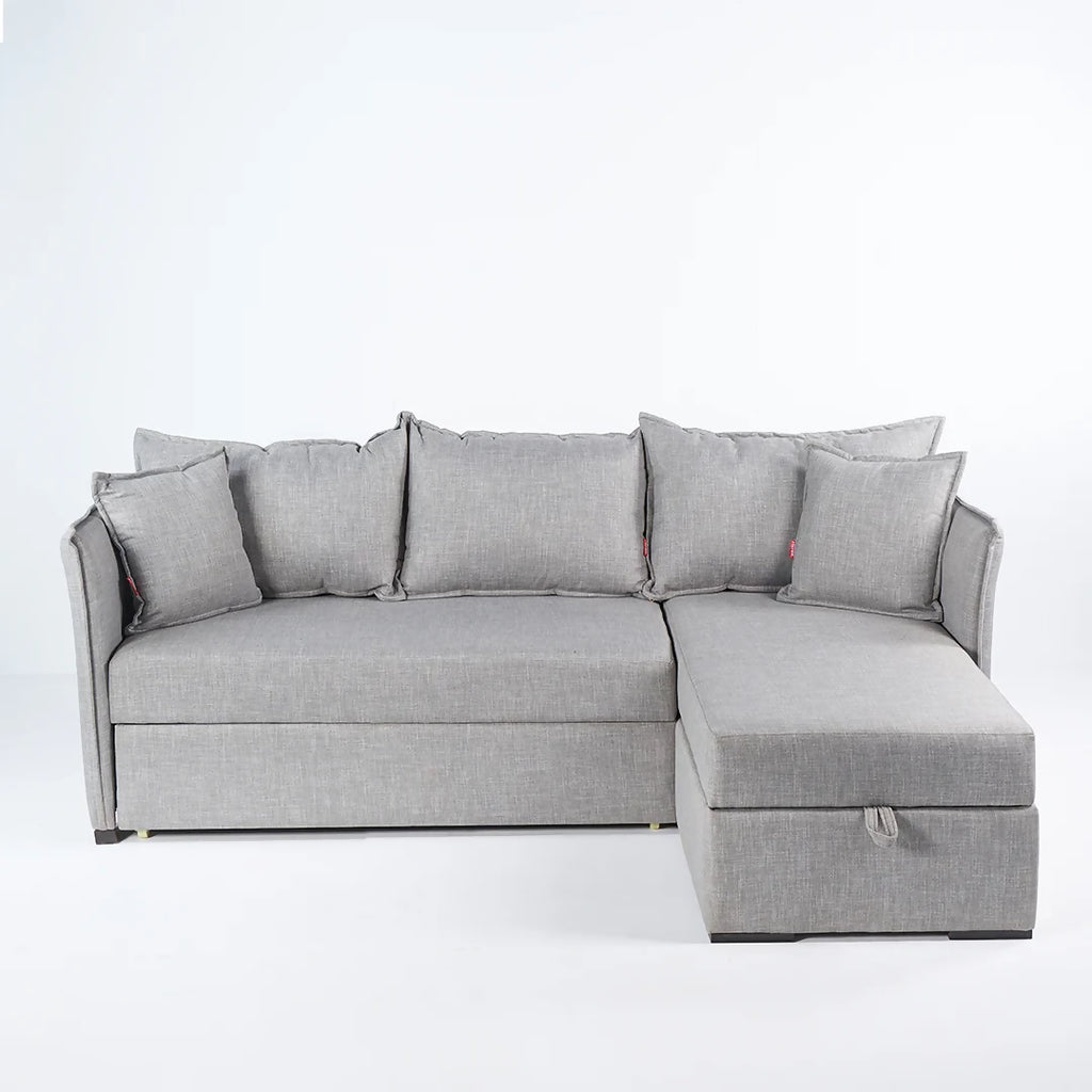 Rifal LShape Bed-GRAY