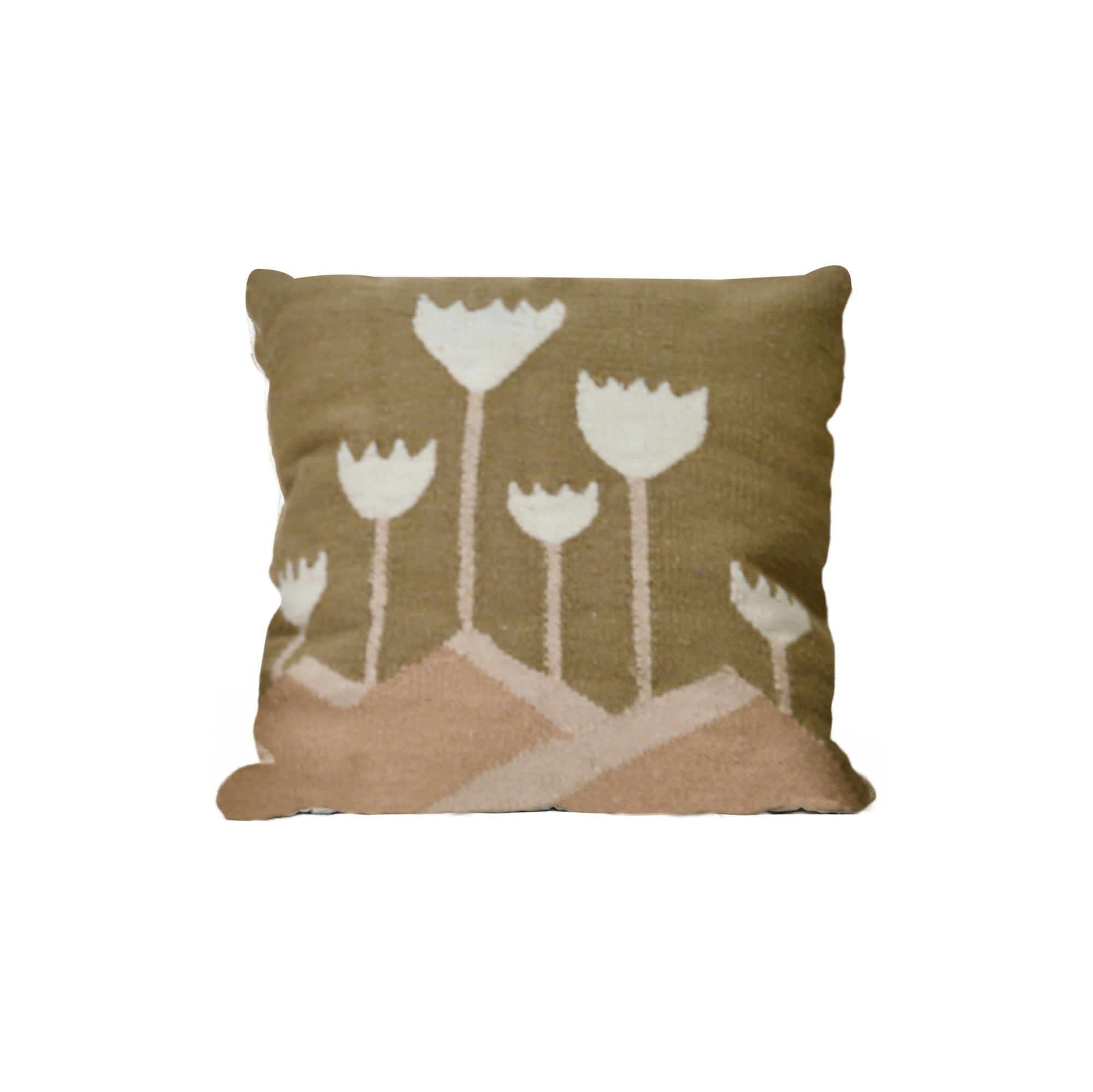 LotusWoolKilimCushion