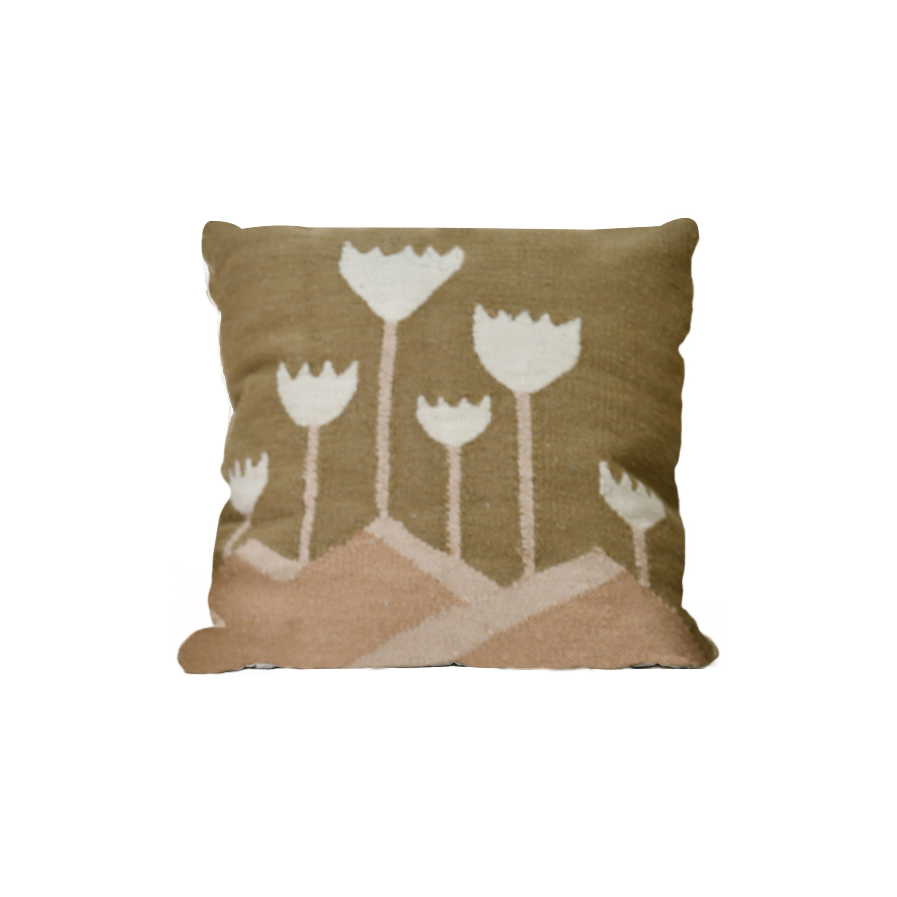 LotusWoolKilimCushion