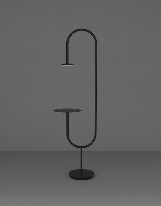 Svelt floor lamp with sleek modern design and ambient lighting for contemporary interiors | مصباح أرضي سڤلت بتصميم عصري أنيق وإضاءة مناسبة للمساحات الحديثة