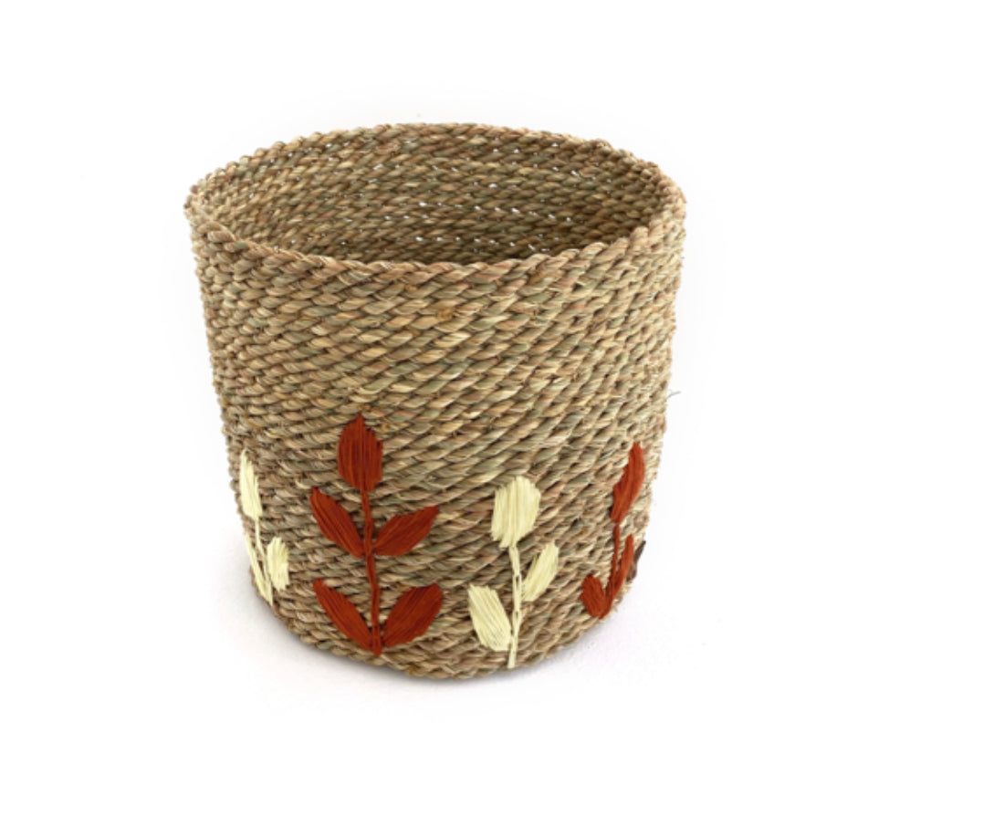 Halfa Basket Leaf Embroidery