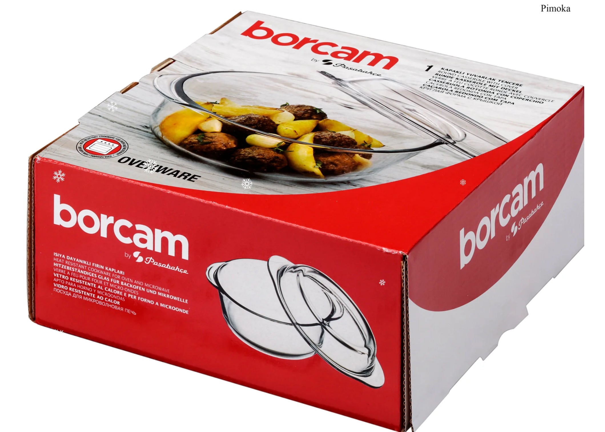 Borcam Round Casserole with Cover