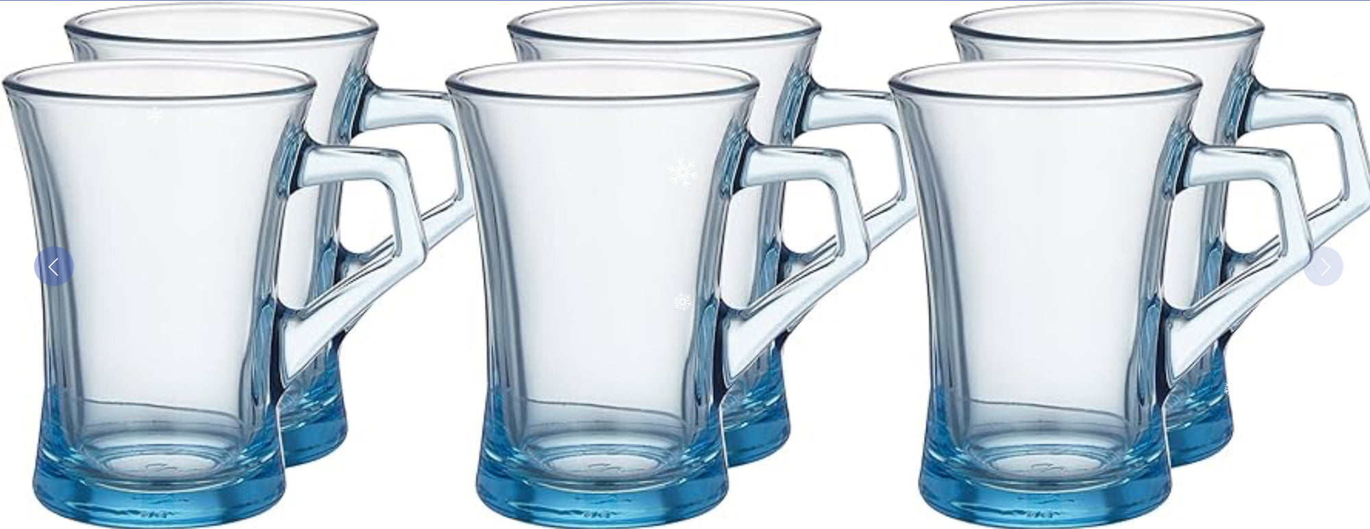 Pasabahce Azur Mug, 120ml (Set of 6)