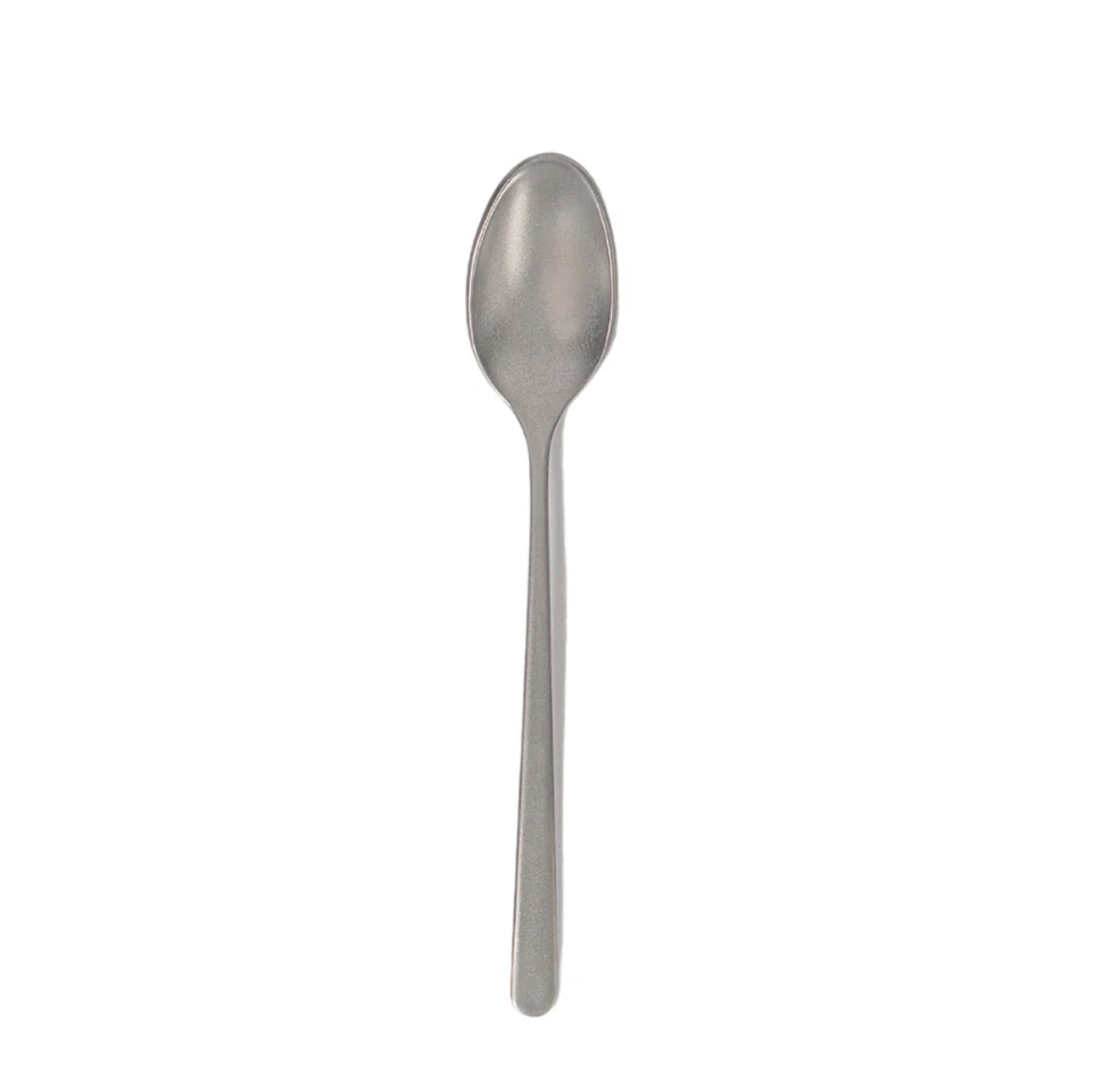 Abert Step Dessert Spoon - Matte Silver (Set of 6)